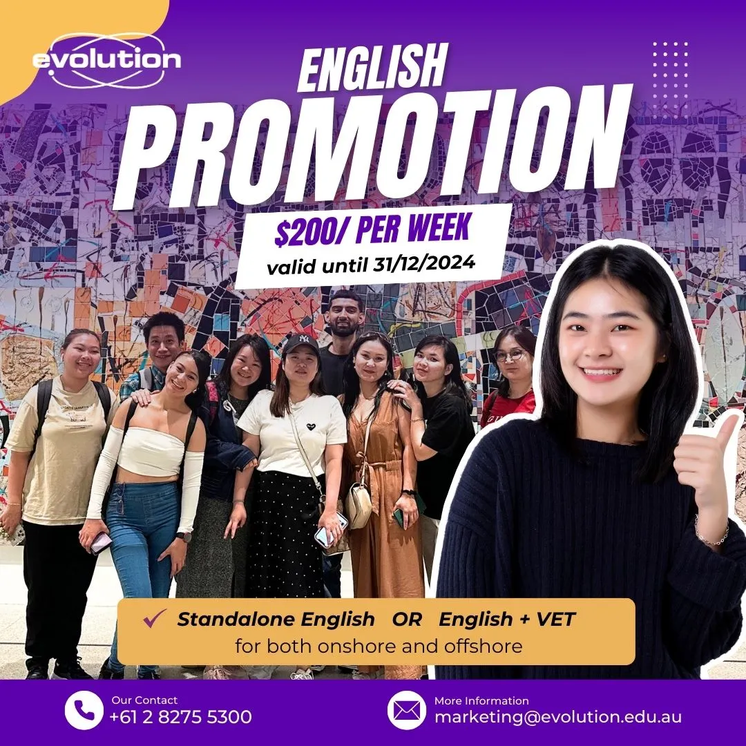 English Promotion at Evolution Hospitality Institute